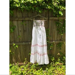 Strapless maxi dress